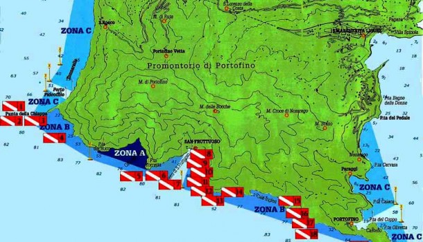 Immersioni area marina protetta di portofino