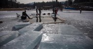 Immersione sotto il ghiaccio a Lavarone 